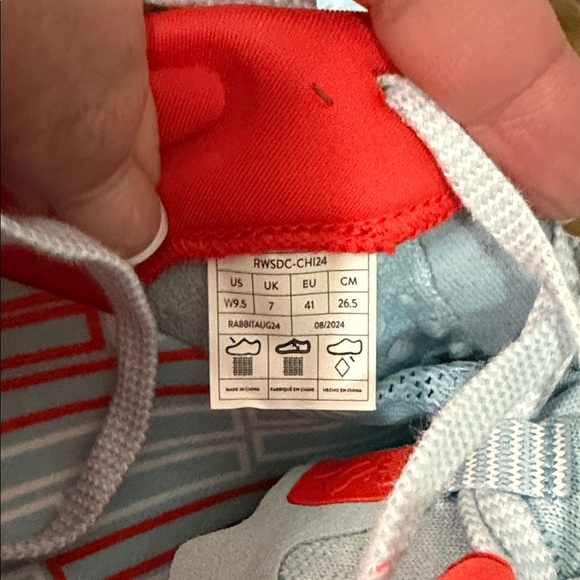 Rabbit Women’s Light Blue & Coral Athletic Sneakers size 9.5 - Picture 4 of 7